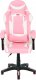 GAMING CHAIR OTE 58X61X119CM. WHITE/PINK 1