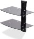 StarTech 2B-WALL-MOUNT-SHELF półka na sprzęt audio wideo Czarny Szkło 1