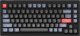 Keychron - V1 QMK Custom Mechanical Keyboard - Klawiatura mechaniczna Frosted Black Keychron K Pro Red Fully Assembled Knob 1