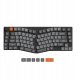 Klawiatura Keychron Keychron K15 Max (Alice Layout) QMK Wireless Custom Mechanical Keyboard White Backlight / Low Profile Gateron Mechanical / Red 1