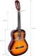 NN BD 36 - Gitara klasyczna 3/4 do nauki dla dzieci SUNBURST 4