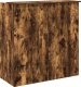 vidaXL Biurko recepcyjne dąb wędzony 100x50x103,5 cm Drewno klejone (3324164) 7