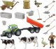 Zestaw Do Złożenia DIY Farma Wysoki Płot Zwierzęta Krowa Kaczka LEAN Toys 2