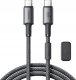 Kabel USB Joyroom USB-C - USB-C 1.2 m Szary (JYR1122) 1
