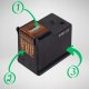 WYSOKOWYDAJNY tusz do drukarki HP 703 XL czarny D730 F735 K109a K209a K510a 4