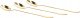 Latte spoon set Homla STILO Gold, 3 pcs. 2