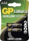 GP Bateria litowa, AAA (LR03), AAA, 1.5V, GP, blistr, 2-pack 1