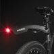 Tylny błotnik rowerowy z czerwoną lampką LED - czarny 4