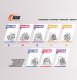 Łańcuchy śniegowe tekstylne Isse Easy Sock rozmiar L EN16662-1-2020 ONORM 5121- 2021 2 szt. 5