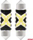 Żarówki LED CANBUS Festoon C5W 12SMD 2016 41mm White 12V 24V AMIO-04238 1