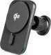 Uchwyt samochodowy na telefon do kratki i na kokpit z szybk? ładowark? indukcyjn? Qi2 15W AMIO-04179 1
