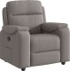 vidaXL Fotel rozkładany, kolor taupe, obity tkaniną 2