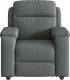 vidaXL Rozkładany fotel masujący, ciemnoszary, obity tkaniną 3