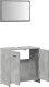 vidaXL Szafka łazienkowa z lustrem, szarość betonu 7