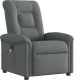 vidaXL Rozkładany fotel masujący, elektryczny, ciemnoszary, tkanina 4