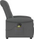 vidaXL Rozkładany fotel masujący, elektryczny, ciemnoszary, tkanina 6