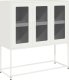 vidaXL Szafka, biała, 100,5x39x107 cm, stal walcowana na zimno 2