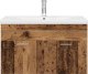 vidaXL Szafka pod umywalkę z wbudowaną umywalką i baterią Stare drewno 6
