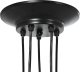 vidaXL Lampa wisząca z 5 uchwytami na żarówki E27 Czarny metal 8