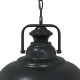 vidaXL Lampa wisząca E27 Czarna  31 cm Żelazo 8