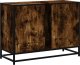 vidaXL Szafka pod umywalkę przydymiony dąb, 80x33x60 cm 7
