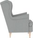 vidaXL Fotel, jasnoszary, 74x84x100 cm, obity tkaniną 5