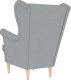 vidaXL Fotel, jasnoszary, 74x84x100 cm, obity tkaniną 6