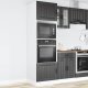 vidaXL Szafki do piekarnika, 2 szt., Kalmar, czarne (3315042) 3