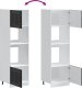 vidaXL Szafki do piekarnika, 2 szt., Kalmar, czarne (3315042) 8