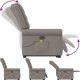 vidaXL Podnoszony fotel masujący, rozkładany, kolor taupe, tkanina 9