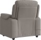 vidaXL Rozkładany fotel masujący, taupe, obity tkaniną 5