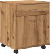 vidaXL Szafka na kółkach, dąb artisan, 45x38x54 cm 2