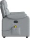 vidaXL Rozkładany fotel masujący, jasnoszary, obity tkaniną 4
