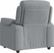 vidaXL Fotel rozkładany, jasnoszary, tapicerowany tkaniną 5