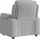 vidaXL Fotel rozkładany, szary, obity tkaniną 5