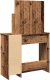 vidaXL Toaletka z lustrem Stare drewno 86,5x35x136 cm 6