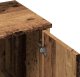 vidaXL Toaletka z lustrem Stare drewno 86,5x35x136 cm 8