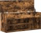 vidaXL Ławka z miejscem na buty, przydymiony dąb, 102x30,5x45 cm (859140) 8