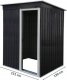 Domek narzędziowy metalowy 130x151x182 blaszak szopa 3