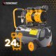 KOMPRESOR BEZOLEJOWY 24L SPRĘŻARKA 8 BAR 220l/min 230V SEPARATOR CICHY 59dB 9