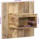 vidaXL Szafka nocna, 50x27x50 cm, surowe drewno mango 8