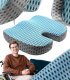 PODUSZKA ORTOPEDYCZNA DO SIEDZENIA ERGONOMICZNA NA KRZESŁO FOTEL DO AUTA BIURA PIANKA MEMORY 1