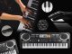KEYBOARD PIANINO DO NAUKI ORGANY DLA DZIECI DOROSŁYCH 61 KLAWISZY MIKROFON ZASILACZ ZESTAW 4