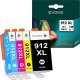 4x Tusz do drukarki HP 912 XL | czarny + komplet kolorów 1