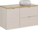 Szafka pod umywalkę nablatową BELLA CASHMERE 82-60-2S z blatem 60 cm kaszmir/dąb artisan COMAD 11