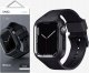 Pasek + etui UNIQ Monos 2in1 Apple Watch 4/5/6/7/8/9/SE 44/45mm czarny/midnight black 1