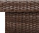 Skrzynia ogrodowa vidaXL Skrzynia ogrodowa z kółkami, brązowa, 110x55x73 cm, polirattan 10