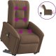 Podnoszony fotel masujący, elektryczny, rozkładany, brązowy 1
