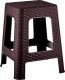 Katex Taboret rattan brązowy 28x28x45 1