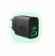 Greencell PowerSource Duo30 Czarna Ładowarka sieciowa 30W USB-C USB-A Power Delivery QC3.0- 1x USB-C, 1x USB-A 1